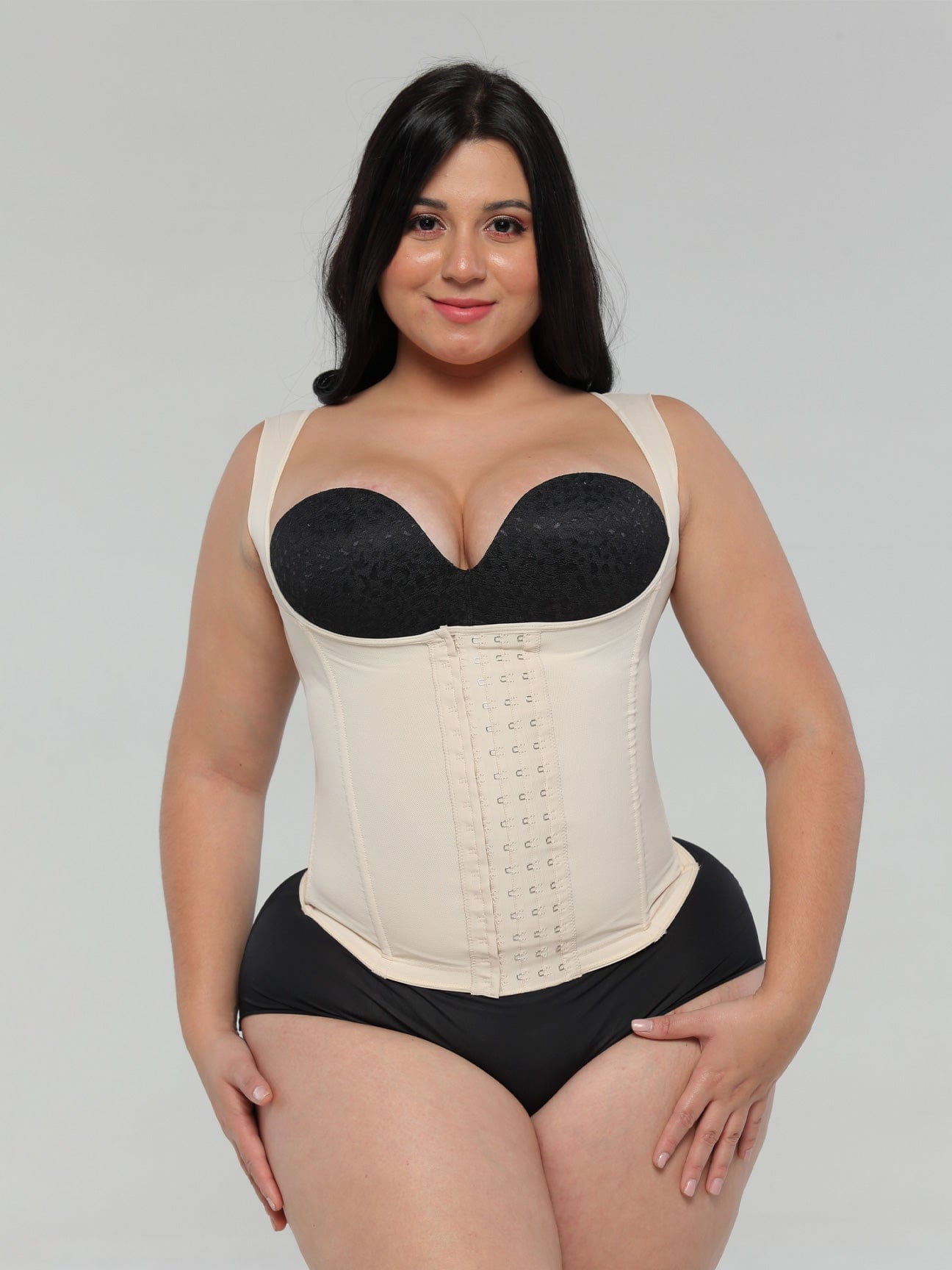 Faja Mujer Reductora Colombiana Shapewear for Women Bumps Smoother Chaleco  Covered Boning Adjustable Straps 3-Row Hooks Vest
