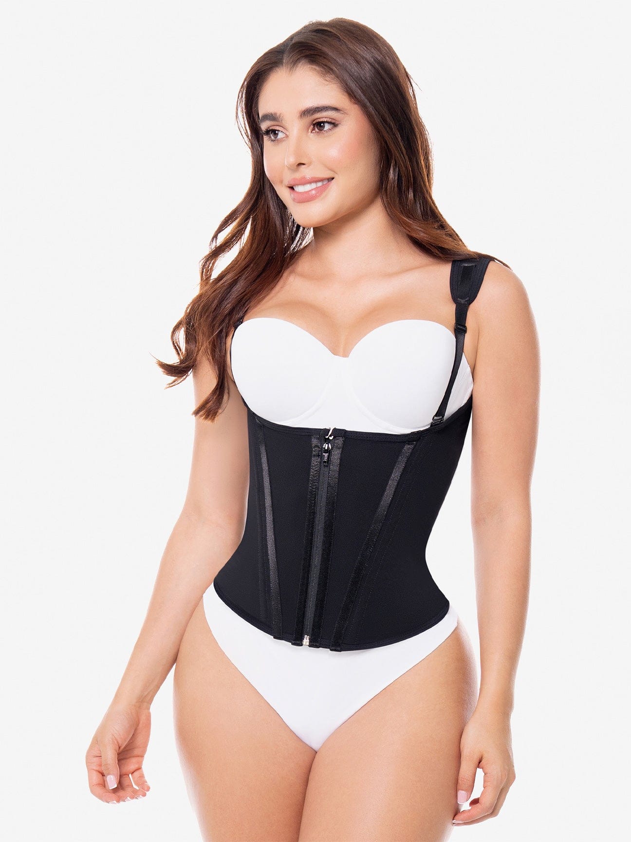 Ultra-Sculpt Waist Trainer Vest with Zipper & Hooks CH007RA