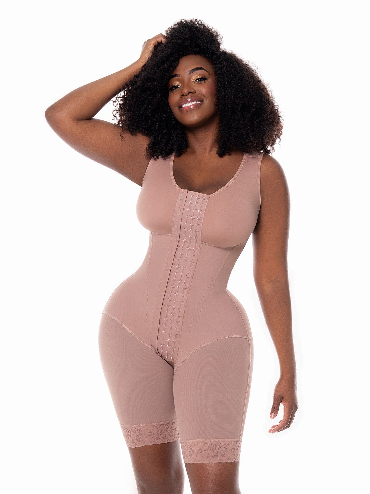 Hourglass Faja for Small Waist & Big Hips with Hooks & Bra MariaE FJ001RA