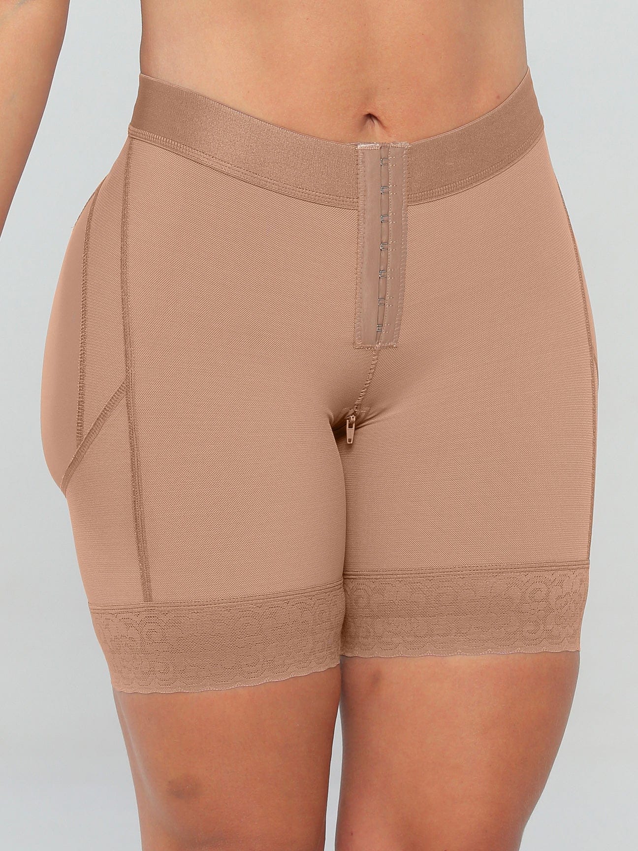 Sculpting Round Lift Shorts with Hooks NS005