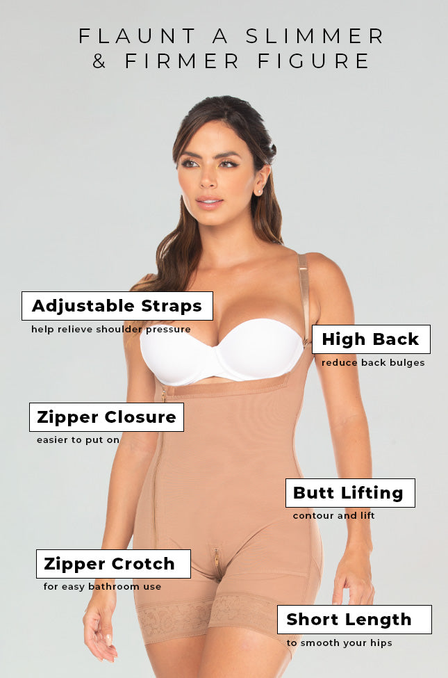 Side Zipper Faja with Hooks and Zipper (Zipper Gusset) Nude – Pomp