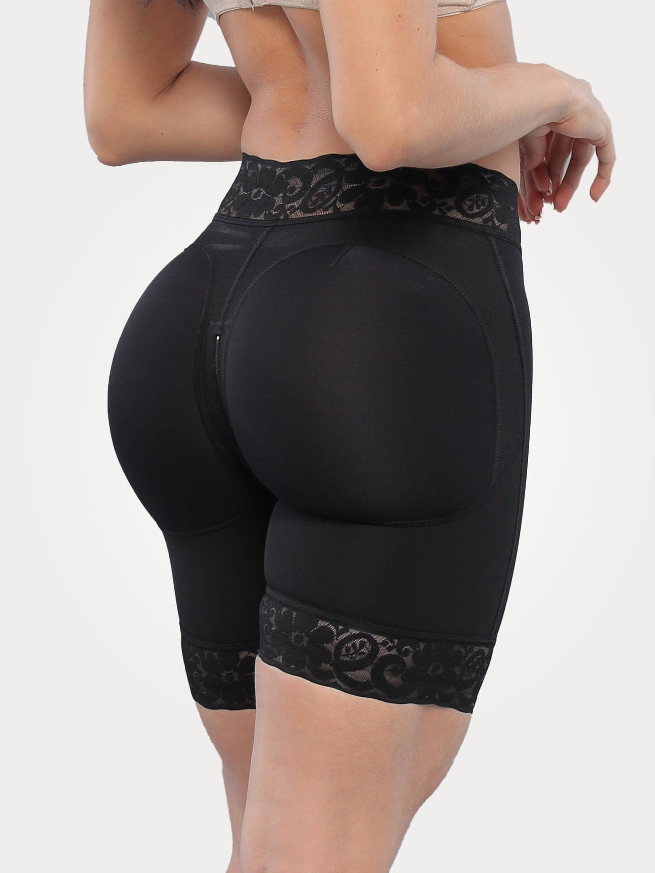 Sculpting Round Lift Shorts with Hooks NS005