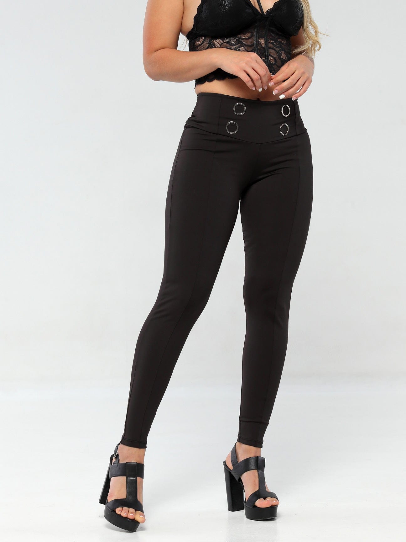 The Kobieta Triple Layer Cuff Straight Leg Yoga Pants; XXS Thru Plus Sized  10X+ - Kobieta Clothing Company