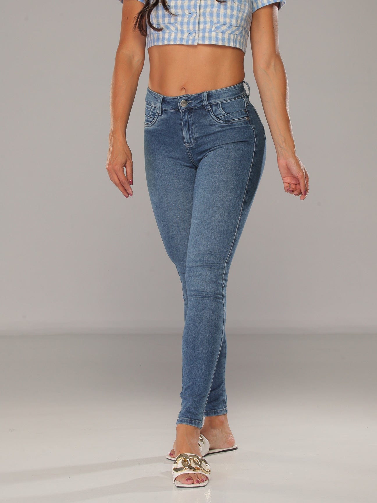 Valink Women Butt Lift Plus-Size Denim Jeans Luxe Stretch High