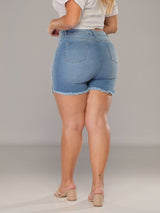 Hit the Beach Butt Lift Jean Shorts 14173