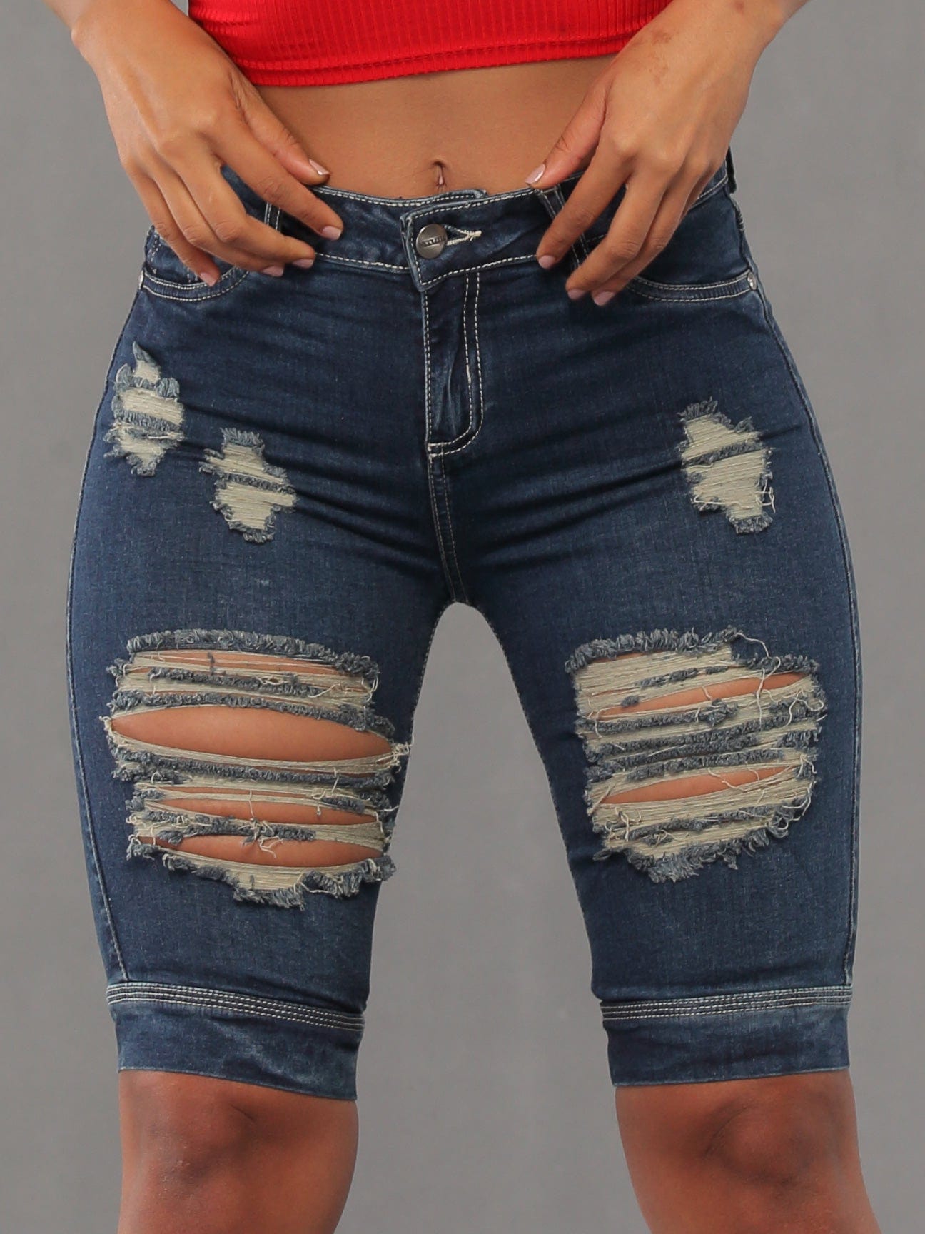 International Butt Lift Jean Capri 14191