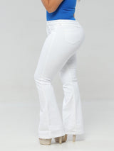 White Christmas Butt Lift Jeans 14233
