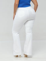 White Christmas Butt Lift Jeans 14233