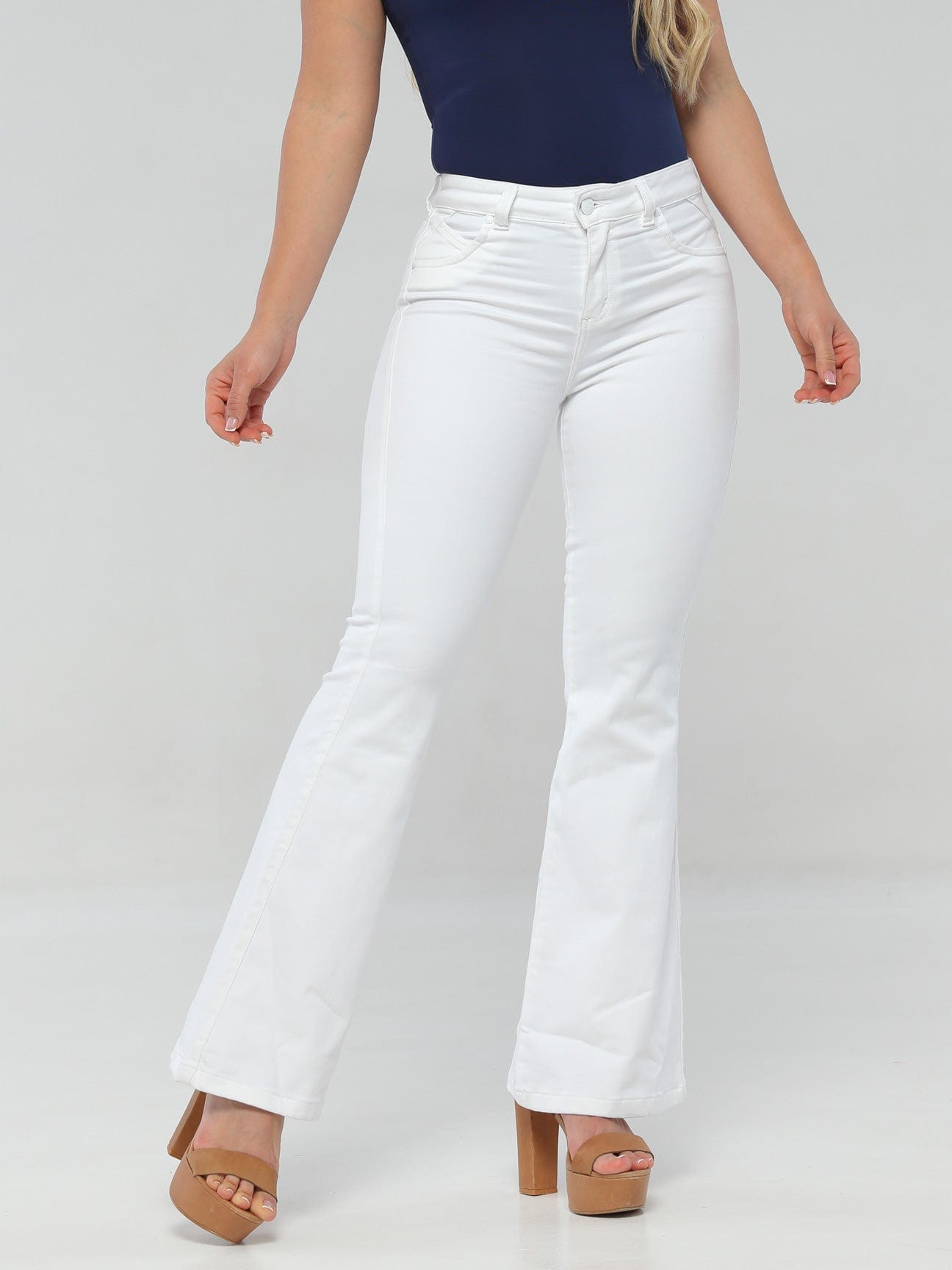 White Christmas Butt Lift Jeans 14233