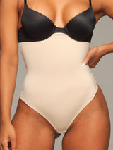Close front view of Daily Use Smooth Compression Strapless Bodysuit.