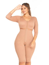 Full front view Full Body Faja with Sleeves and Two Hooks.